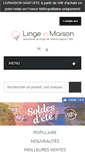 Mobile Screenshot of linge-et-maison.com